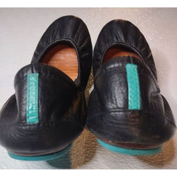 Tieks By Gavrieli Matte Black Leather Ballet Flats Size 8 - Picture 4 of 13